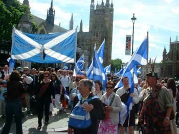 Marchers in London