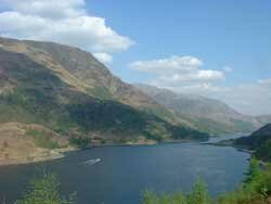 Springtime looking down the loch towards Kinlochleven