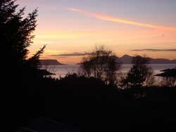 The islands of Eigg & Rum from Morar