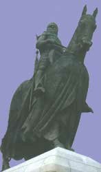 Robert the Bruce statue at Bannockburn